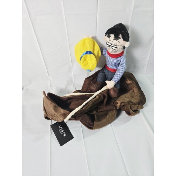 NACOCO Cowboy Rider Dog Costume Pecos Bill Doll And Hat Medium - Picture 1 of 5